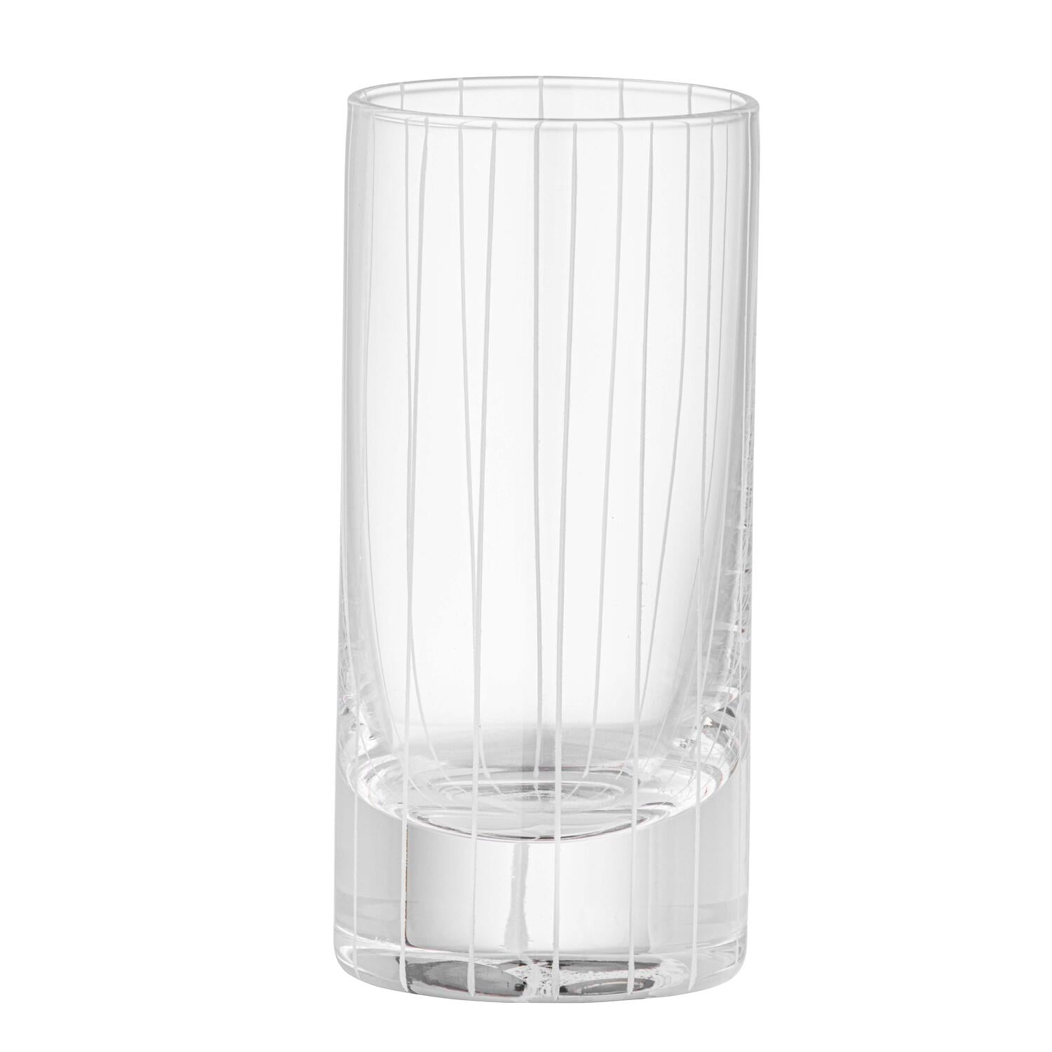 Drikkeglas m. linjer - H15 cm